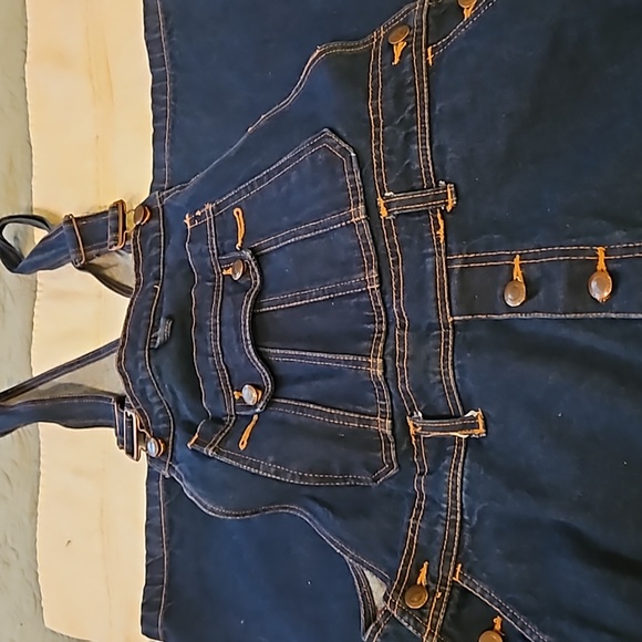 NWOT Roundy Ridge Mens Blue Bib Overalls Mens Waist 38 - Picture 3 of 8